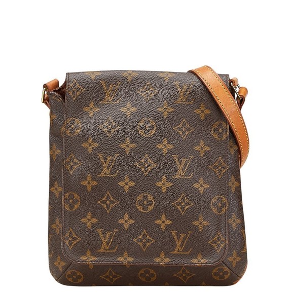 Louis Vuitton Leather Brown Monogram Crossbody Musette Salsa - Picture 1 of 8